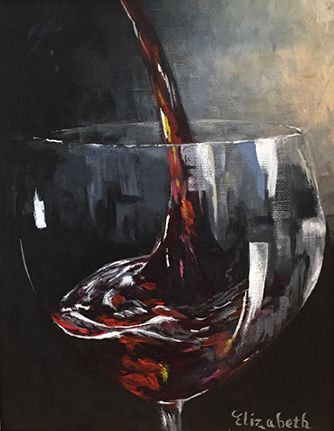 Aggressive Pour (wine) by Beth Maddox