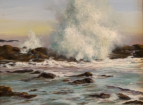 Ocean Rock Splash by Beth Maddox