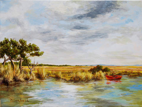 Red Boat Marsh by Beth Maddox